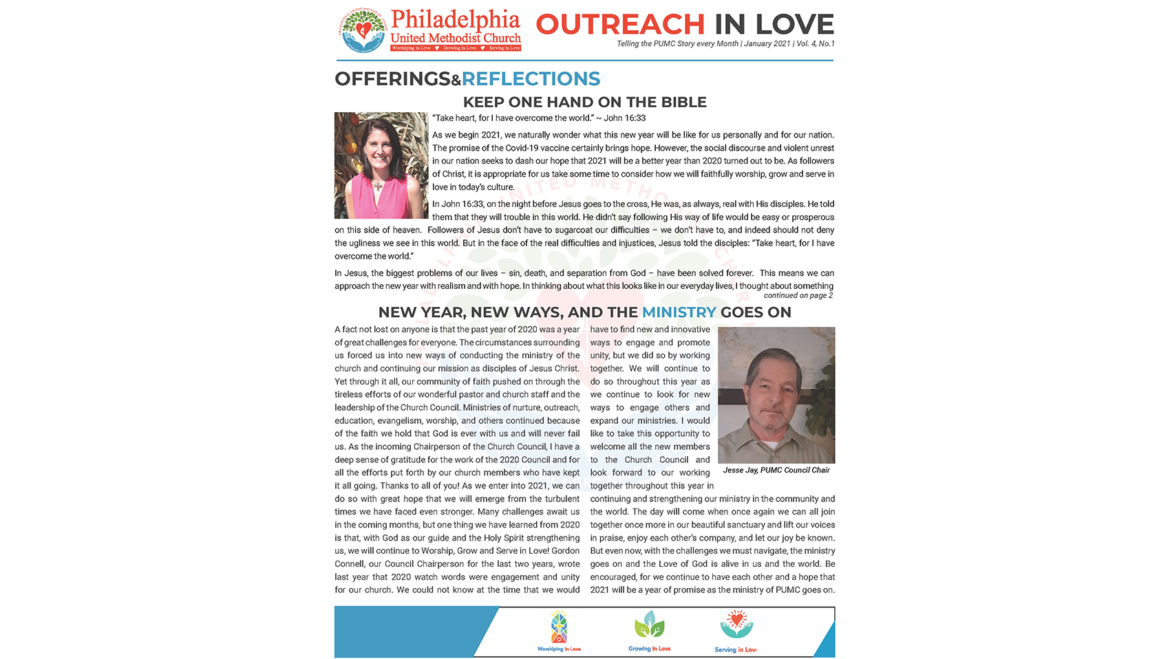 Outreach in Love – January