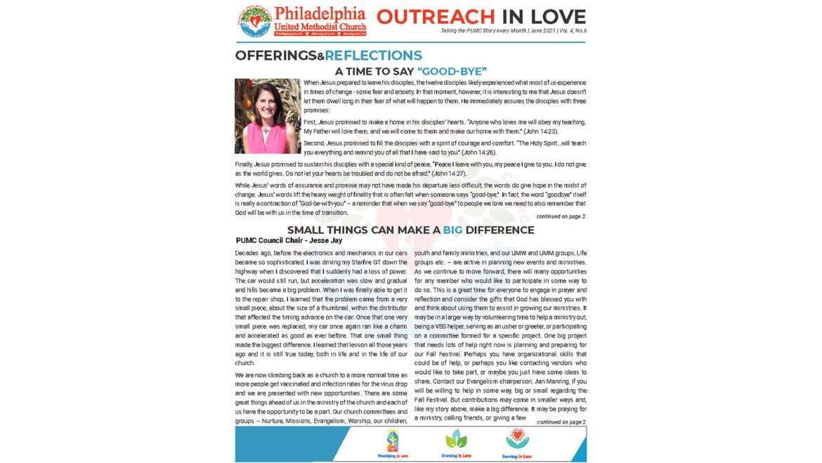 Outreach in Love – June