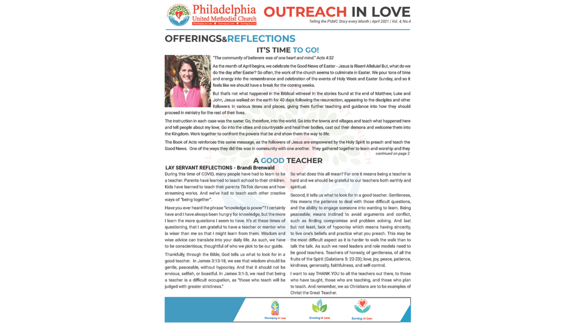 Outreach in Love – April