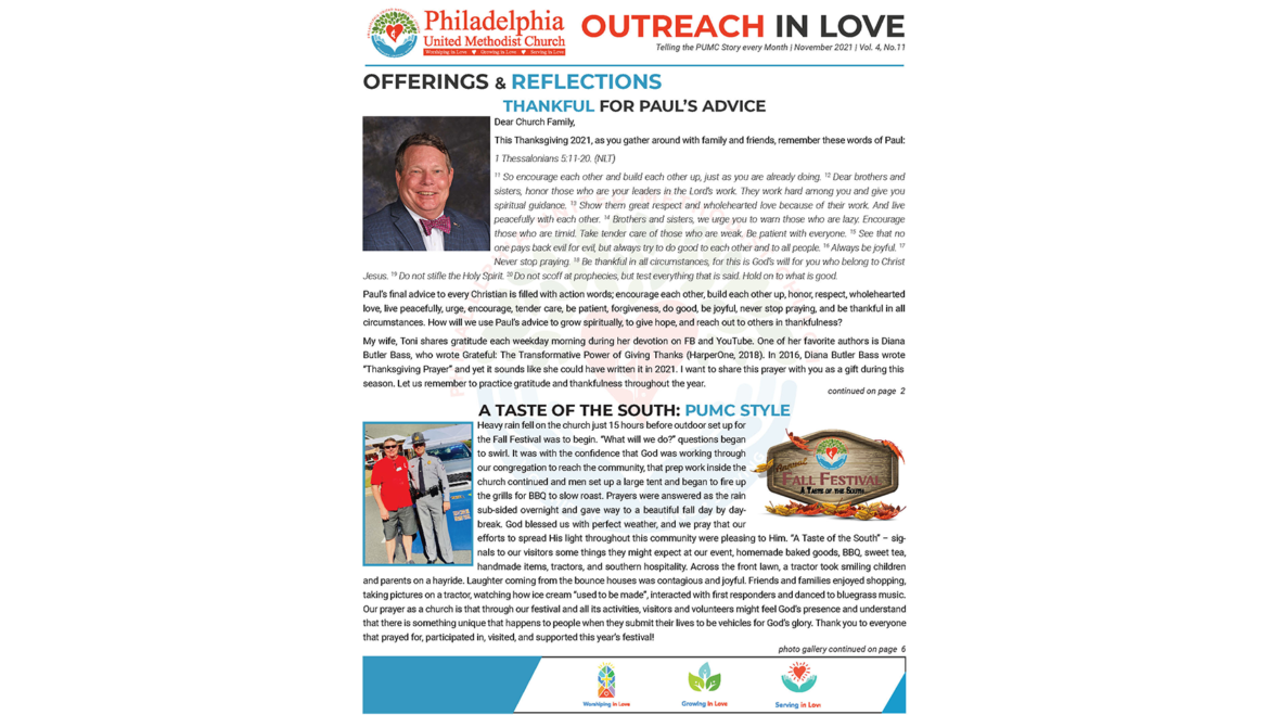 Outreach in Love – Nov.