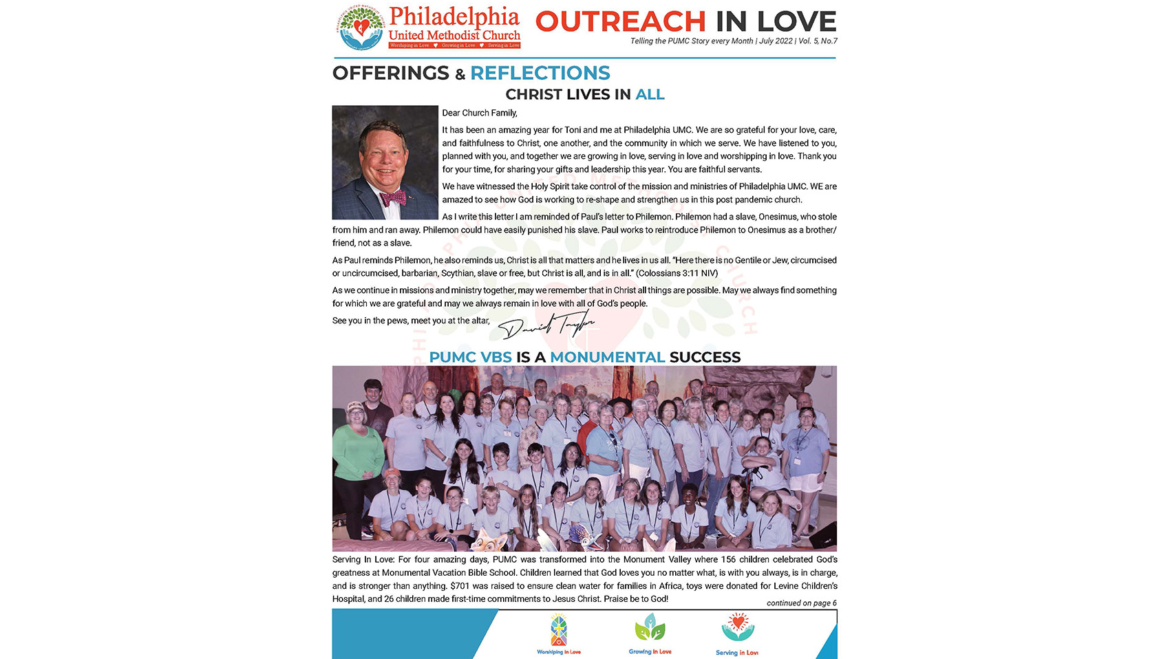 Outreach in Love – July